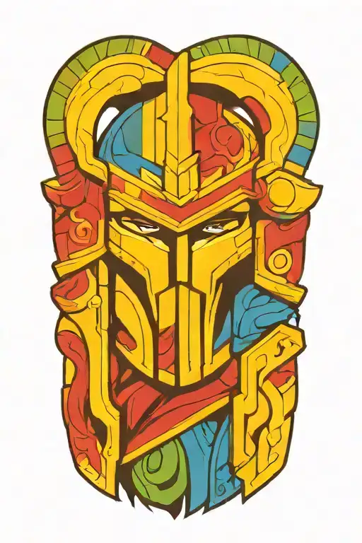 spartan warrior tattoo design idea