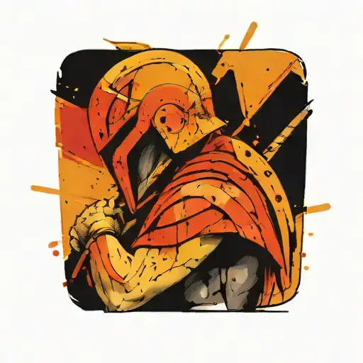 spartan tattoo design idea