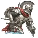 spartan in full armor stranded on alien planet tattoo design idea