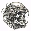 death tattoo design idea