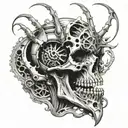 death tattoo design idea