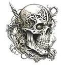 death tattoo design idea