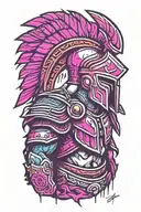 spartan warrior tattoo design idea