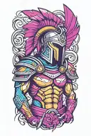 spartan warrior tattoo design idea