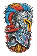 spartan warrior tattoo design idea