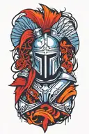 spartan warrior tattoo design idea