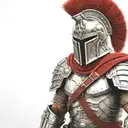 spartan in full armor tattoo design idea