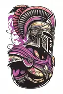 spartan warrior tattoo design idea