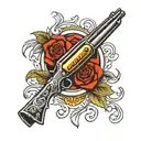 shotgun tattoo design idea