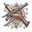 shotgun tattoo design idea