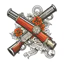 shotgun tattoo design idea