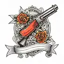 shotgun tattoo design idea