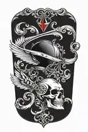 redline racing tattoo design idea