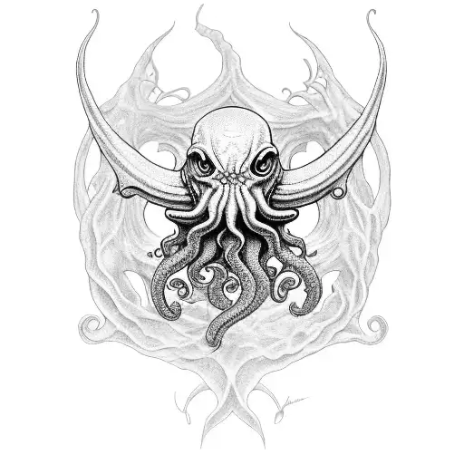 cthulhu  tattoo design idea