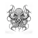 cthulhu  tattoo design idea