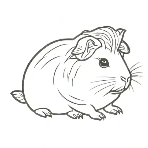 guinea pig tattoo design idea