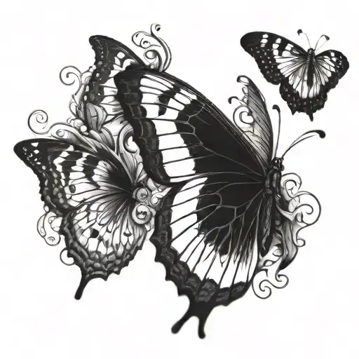 semicolon and butterfly tattoo tattoo design idea