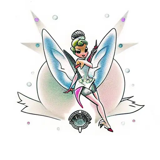 tinkerbell bdsm tattoo design idea