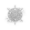 mixing console tattoo design idea