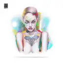 slim nude lady tattoo design idea