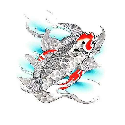 Koi Fish tattoo design idea