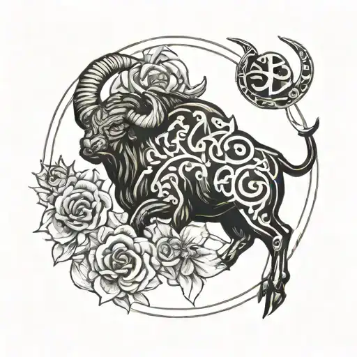 Taurus and Cancer tattoo design idea