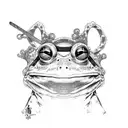 frog samurai tattoo design idea