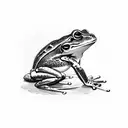 frog samurai tattoo design idea