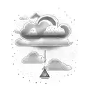 raining cloud tattoo design idea