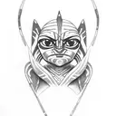 2 Lightsabers Ahsoka tattoo design idea