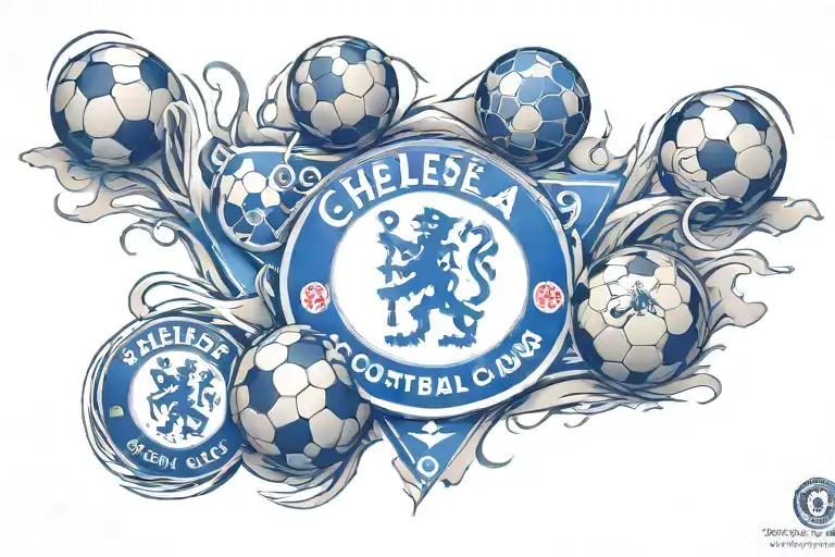 chelsea football club tattoo design idea