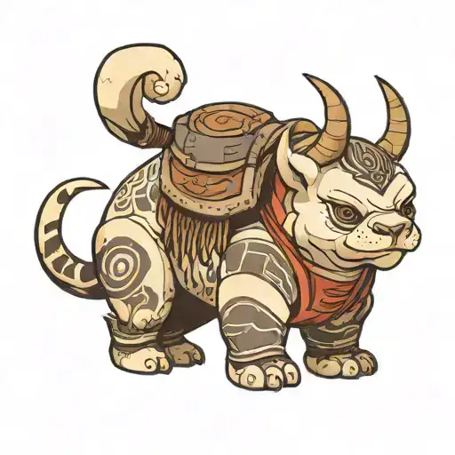 appa from te last airbender tattoo design idea