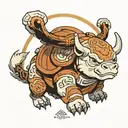 appa from te last airbender tattoo design idea