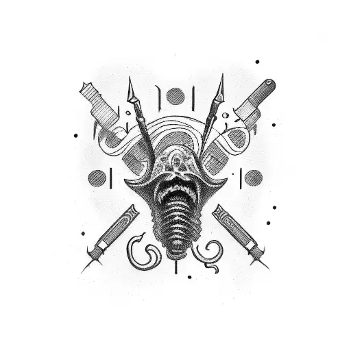 Trust no one tattoo design idea