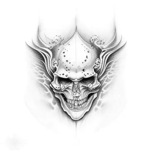 gates heaven hell tattoo design idea