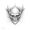 gates heaven hell tattoo design idea