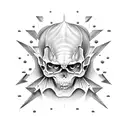 gates heaven hell tattoo design idea