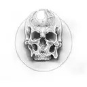 gates heaven hell tattoo design idea