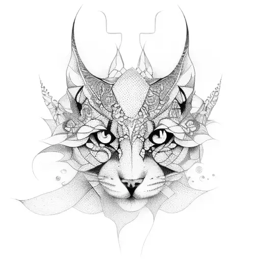 number tattoo design idea