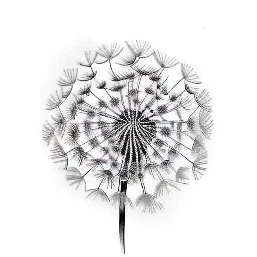 Dandelion tattoo design idea
