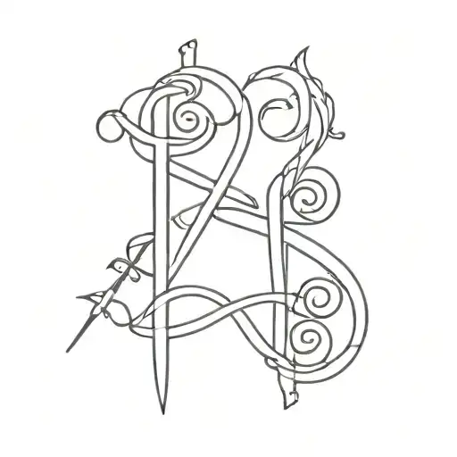 generate a otf tattoo the same as in the photo above each letter 3 numbers 2004 1974 1970 and under the letters cross tattoo design idea
