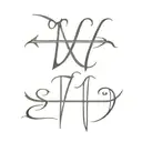 generate a otf tattoo the same as in the photo above each letter 3 numbers 2004 1974 1970 and under the letters cross tattoo design idea