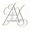 generate a otf tattoo the same as in the photo above each letter 3 numbers 2004 1974 1970 and under the letters cross tattoo design idea