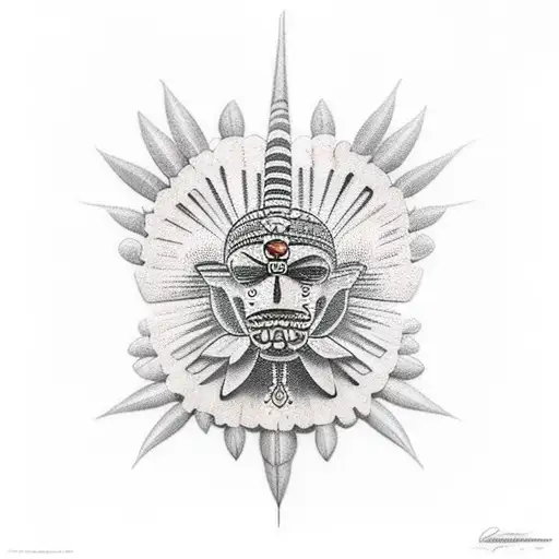 brazilian indigenous tattoo design idea