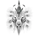 brazilian indigenous tattoo design idea