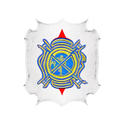 Firefighter Tribute and Ukrainian Flag tattoo design idea