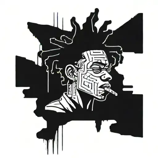 Jean Micheal Basquiat tattoo design idea