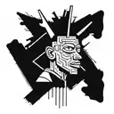 Jean Micheal Basquiat tattoo design idea