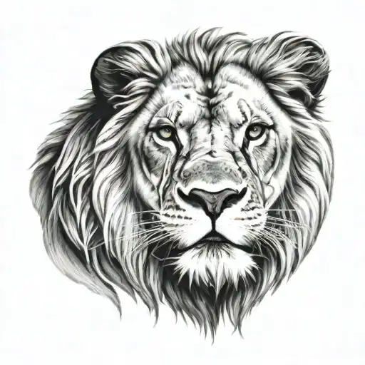 gangster lion tattoo design idea