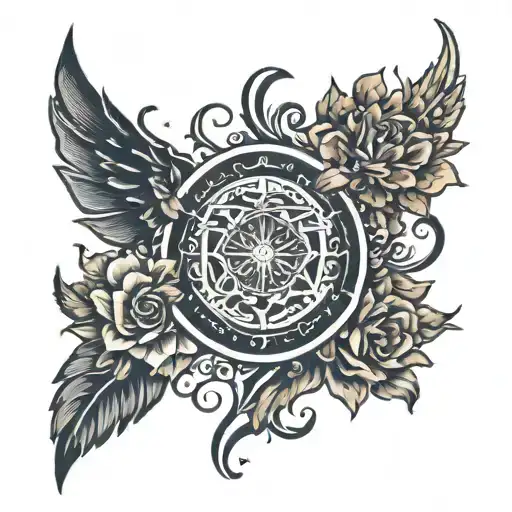 I want a create a tattoo with people name who are close to me the names are namratha, punit, bijal, Aizen, Smruti, rich, tattoo design idea